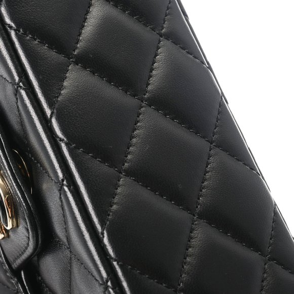 CHANEL Chanel Matelasse Heart Chain Shoulder Bag 20cm Black - Women's Lambskin - Picture 7 of 12